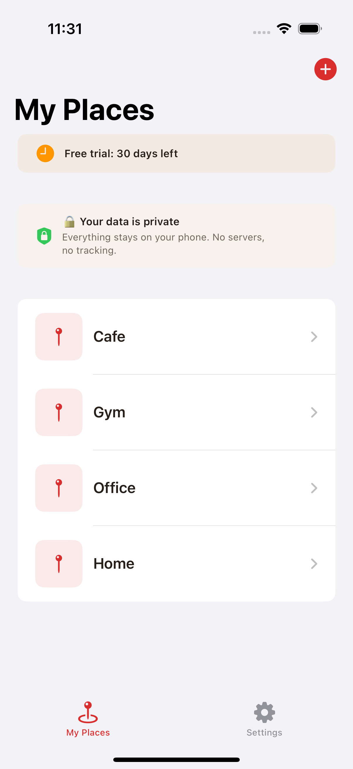 My Places