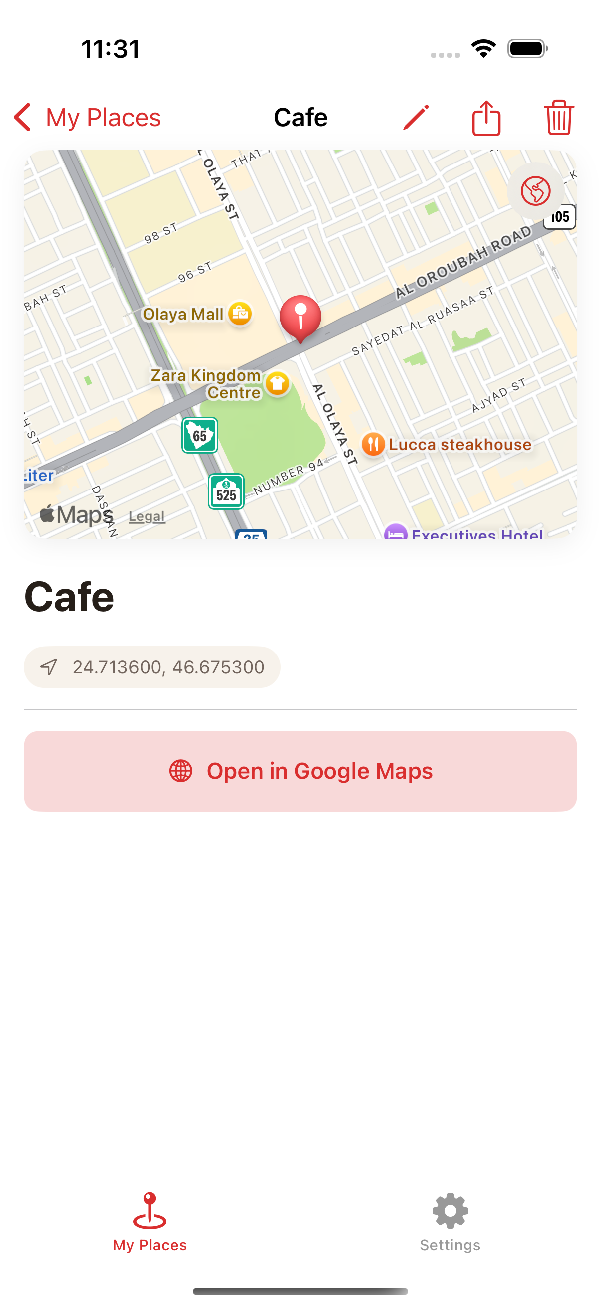 Location Detail